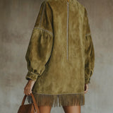 Olive™ | Vestido de cuello alto