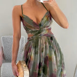 Giselle – Encantador vestido maxi con estampado floral