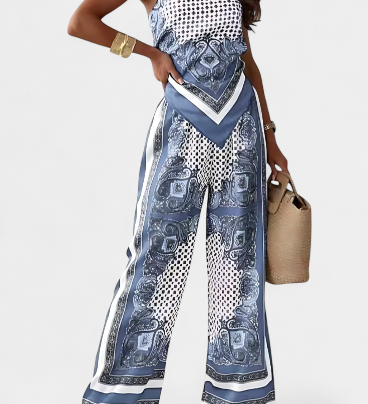 Leonie Conjunto Paisley con Tiras