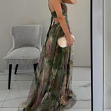 Giselle – Encantador vestido maxi con estampado floral