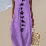 Emma™ | Vestido Midi Violet Bloom