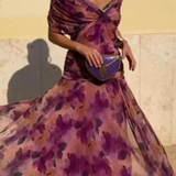 Louise | Vestido maxi elegante de fiesta con escote en V ✨