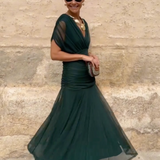 Louise | Vestido maxi elegante de fiesta con escote en V ✨