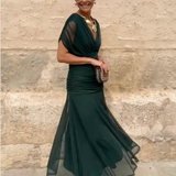 Louise | Vestido maxi elegante de fiesta con escote en V ✨