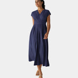 LYNN - Elegante Vestido Cruzado con Cintura Alta