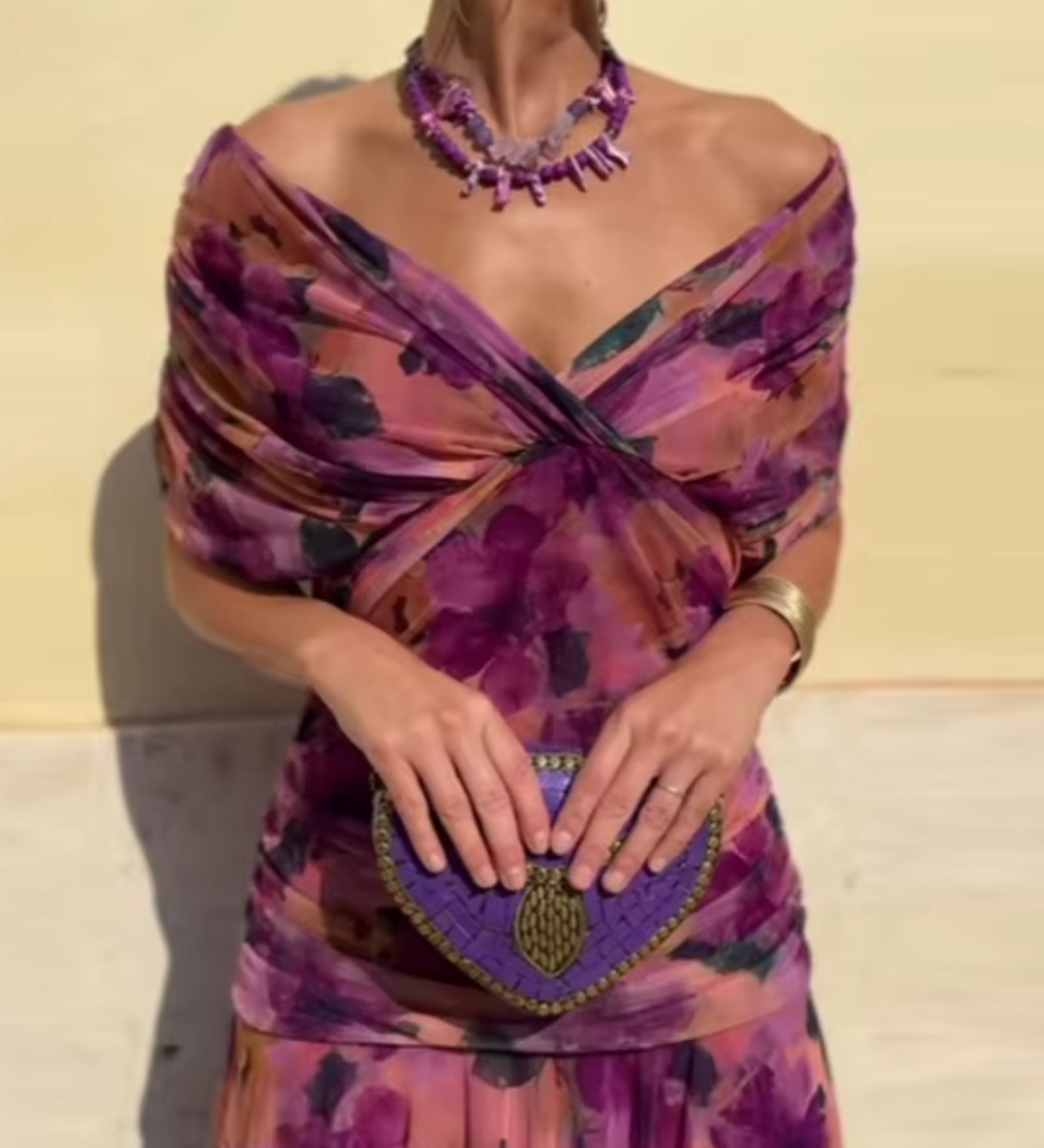 Louise | Vestido maxi elegante de fiesta con escote en V ✨