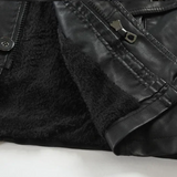 Daniel™ | Chaqueta de cuero larga y elegante para motorista