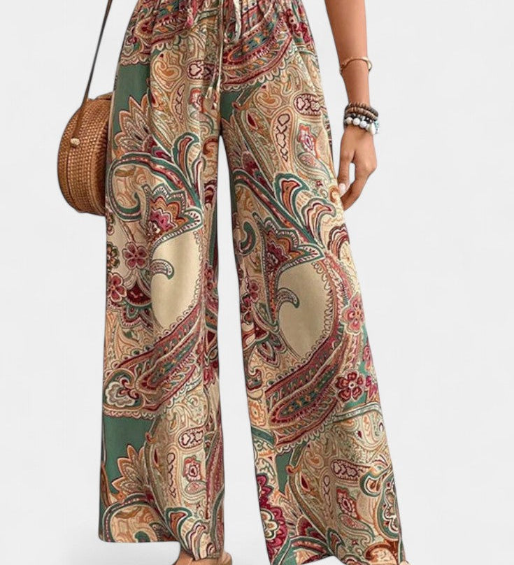 Vitoria Pantalones de Verano de Pierna Ancha