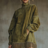 Olive™ | Vestido de cuello alto