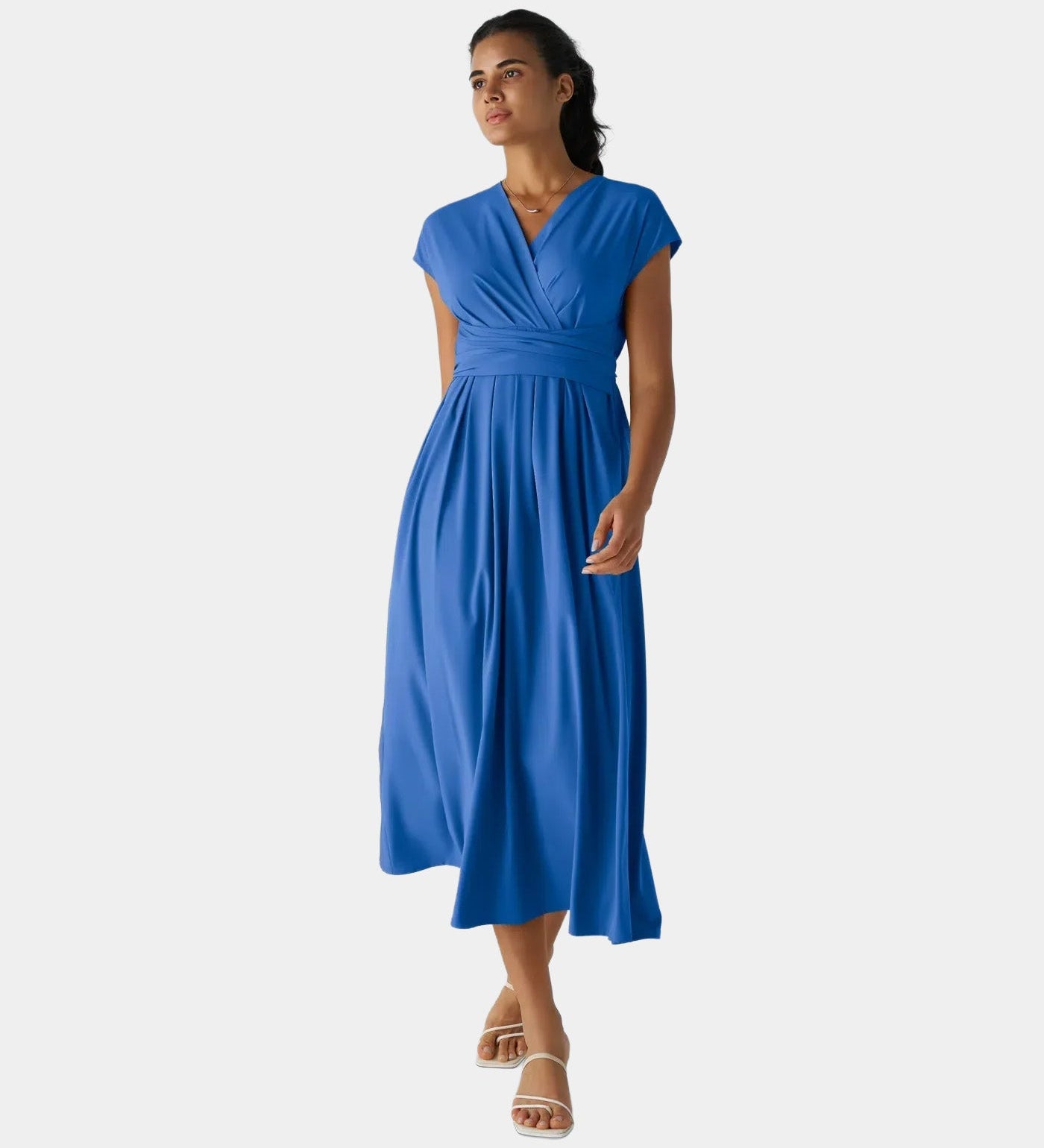 LYNN - Elegante Vestido Cruzado con Cintura Alta