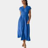LYNN - Elegante Vestido Cruzado con Cintura Alta