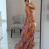 Giselle – Encantador vestido maxi con estampado floral