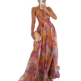Giselle – Encantador vestido maxi con estampado floral