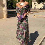 Louise | Vestido maxi elegante de fiesta con escote en V ✨