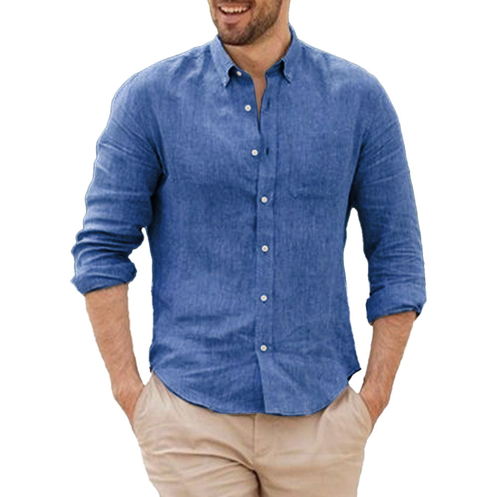 Camisa de lino transpirable