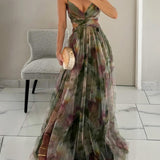 Giselle – Encantador vestido maxi con estampado floral