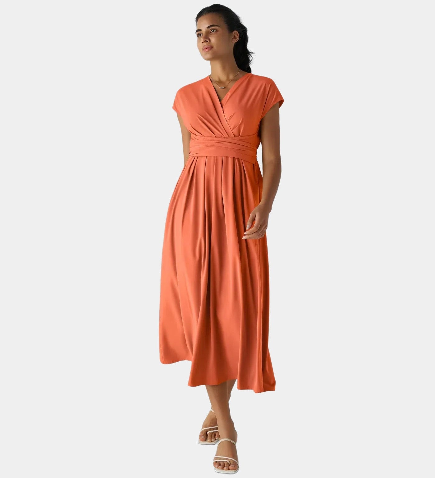 LYNN - Elegante Vestido Cruzado con Cintura Alta