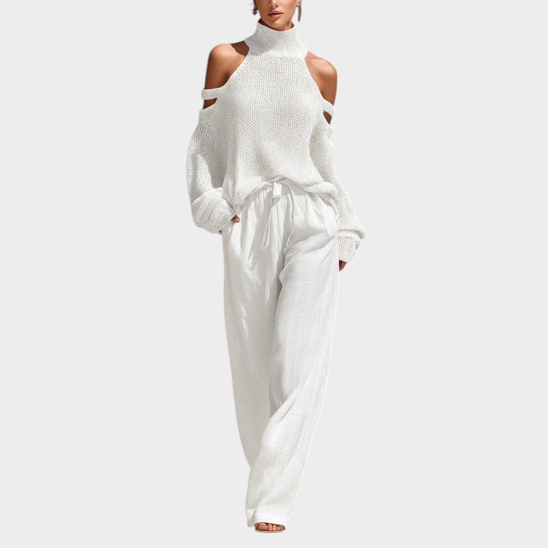 Maria™ | Conjunto moderno de punto y lino