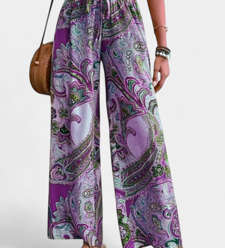 Vitoria Pantalones de Verano de Pierna Ancha