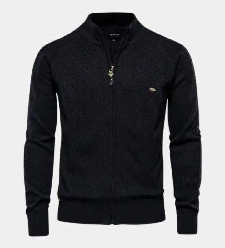 Jacquard™ | Cárdigan de punto con cremallera
