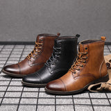 Morgan™ | Botines de cuero sintético
