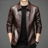 Leo™ | Chaqueta de cuero informal