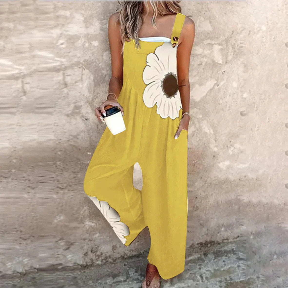 María™ | Mono de peto cómodo estampado