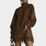 Olive™ | Vestido de cuello alto