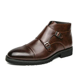 Botines doble monje de cuero sintético Parker™