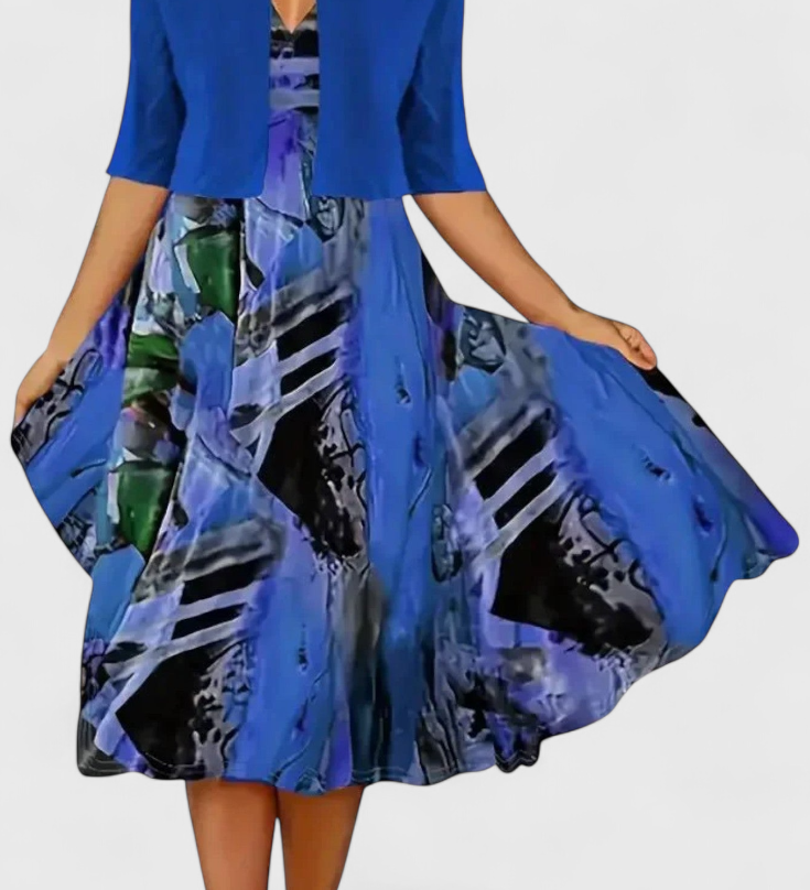 Estrella Conjunto de Vestido Blazer Midi