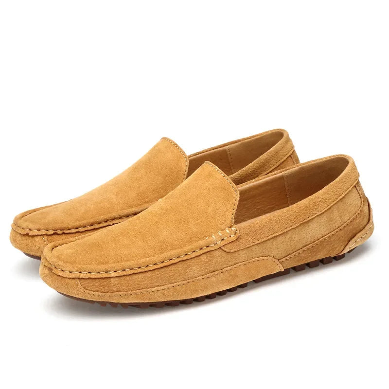 Mocasines elegantes de ante de primera calidad