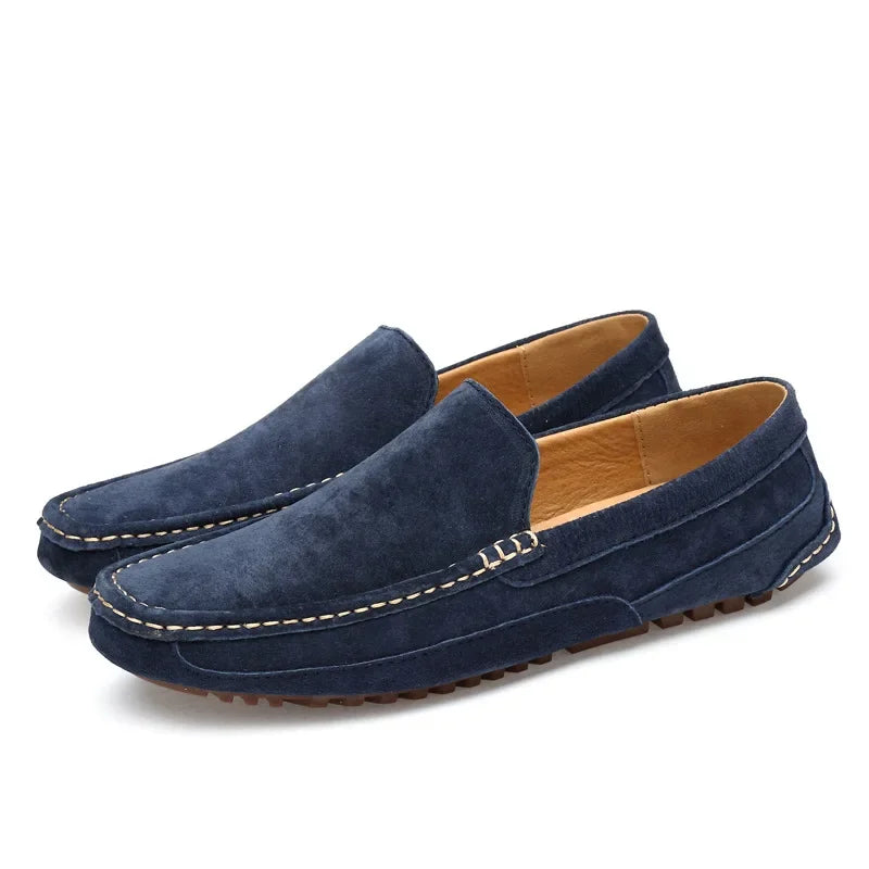 Mocasines elegantes de ante de primera calidad