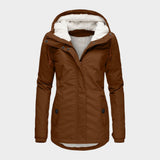 Anna™ | Chaqueta otoñal larga de felpa