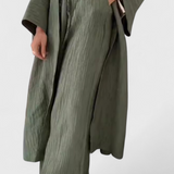 Caspian Conjunto Relajado de Dos Piezas con Kimono Largo