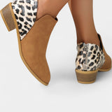 Janicee Botas Ortopédicas con Estampado de Leopardo