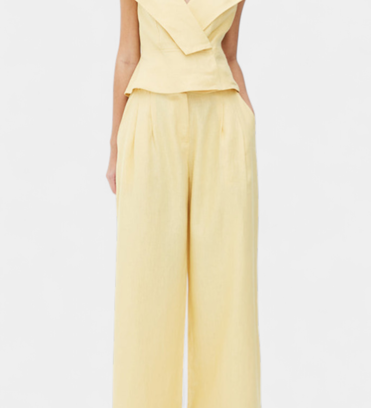 Hayden Conjunto Top Asimétrico y Pantalón Palazzo