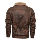 Alejandro™ | Chaqueta de cuero elegante y cálida de felpa