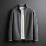 Harvey™ | Cárdigan elegante de lana con cremallera